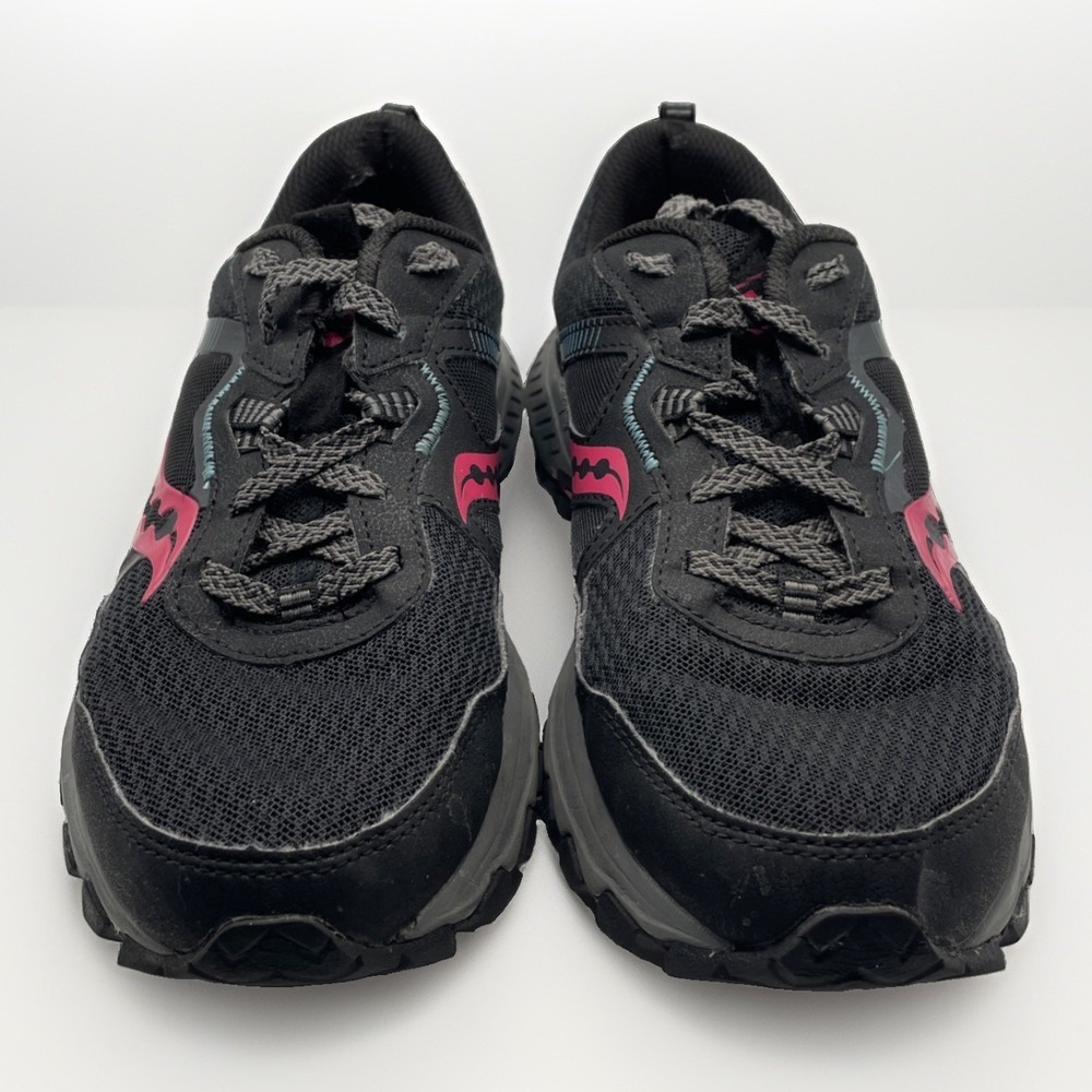 Saucony Womens 8.5W Excursion TR16 Trail S10745-10 Black/Fuchsia Running Shoes - Picture 2 of 9